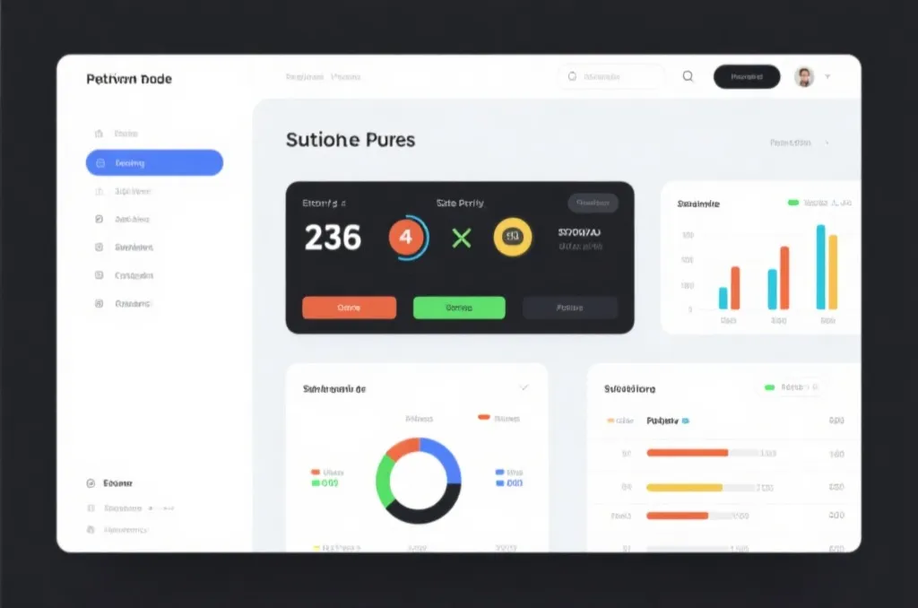 极简风格的实时数据界面示意图